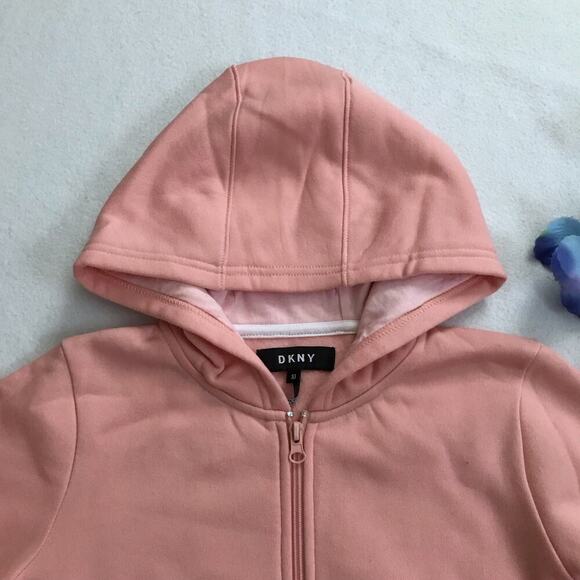 DKNY NWOT Full Zip Performance Hoodie Girls 10 - Picture 2 of 8